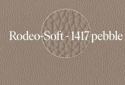 Walter Knoll Stuhlsets|2er Set Stuhl Sheru 1430 C Stoff Talent 10787896 Grau Rücken Leder Rodeo Soft 1417 Pebble Grau Braun Füße Eiche Alurahmen Schwarz