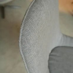 Walter Knoll Stuhlsets|2er Set Stuhl Sheru Stoff Gaia 7891 Platin Grau 4 Bein Untergestell Matt Pulverbeschichtet Schwarz