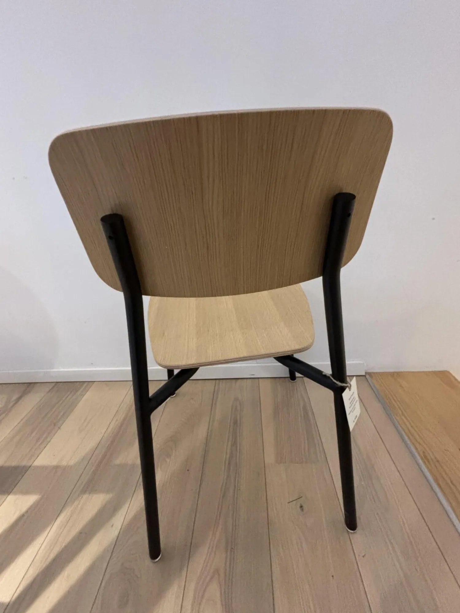 Fermob Stuhlsets|2er Set Stuhl Studie Eichenholz Furniert Gestell Aluminiumrohr Schwarz