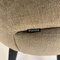 Werther Stuhlsets|3er Set Stuhl Trick XL Bezug Stoff U9999T Divan Braun Grau Holzuntergestell Schwarz Gebeizt Mit Drehbeschlag Einmal Mit Rückstellfunktion