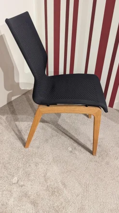 Wimmer Stuhlsets|3er Set Stuhl ZS90 Zweigl Stoff ST510 Tundra Schwarz Gestell Rustikal Asteiche Massivholz Geölt