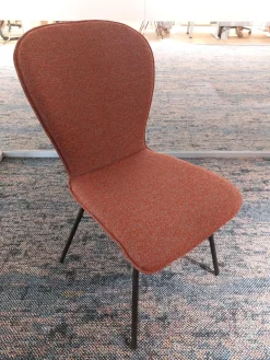 Bert Plantagie Stuhlsets|6er Set Stuhlgruppe Blake Four Innen Stoff Shock SHO300 Bordeaux Rot Außen Leder Tendens LD1400 Lava Grau Braun Gestell Metall Pulverbeschichtet Anthrazit