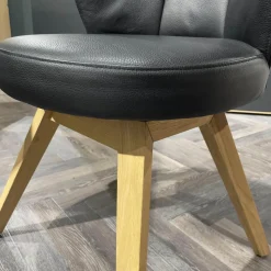 Hartmann Stuhlsets|6er Stuhlset Romy Bezug Leder 40 16 Gestell Kerneiche Natur Massiv Ohne Tisch