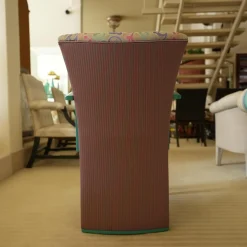 Luxus Stuhlsets|2er-Set Armlehnstuhl Extra Stoff Mehrfarbig Lack Hochglanz Grün