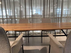 Christine Kröncke Stuhlsets|4er-Set Armlehnstuhl Jaro 200 Stoff 071 Ash Beige Grau Gestell Schwarz Gepulvert