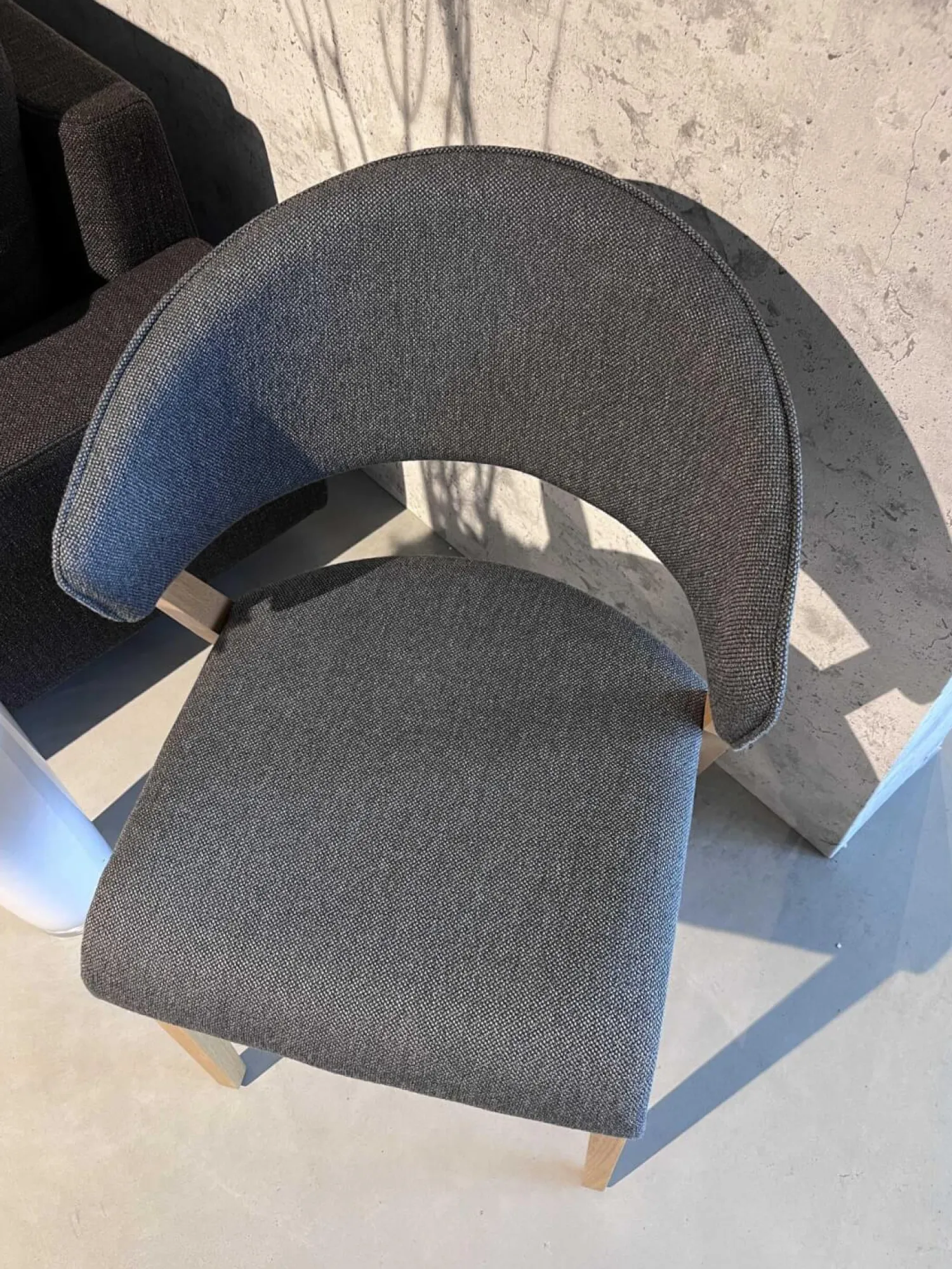 Hülsta Stuhlsets|2er-Set Armlehnstuhl S 500 Stoff 4503 Grau Füße Eiche