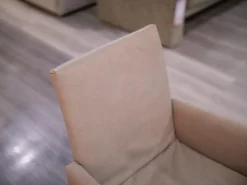 W. Schillig Stuhlsets|2er-Set Armlehnstuhl WK 790 Bezug Leder LK60 Steel Grau Schlittengestell Schwarz