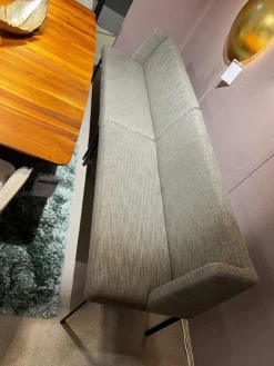 Christine Kröncke Bänke|2er-Set Bank Juna Stoff Sama CK2763 Mud 094 Grau Gestell Metall Schwarz Pulverbeschichtet