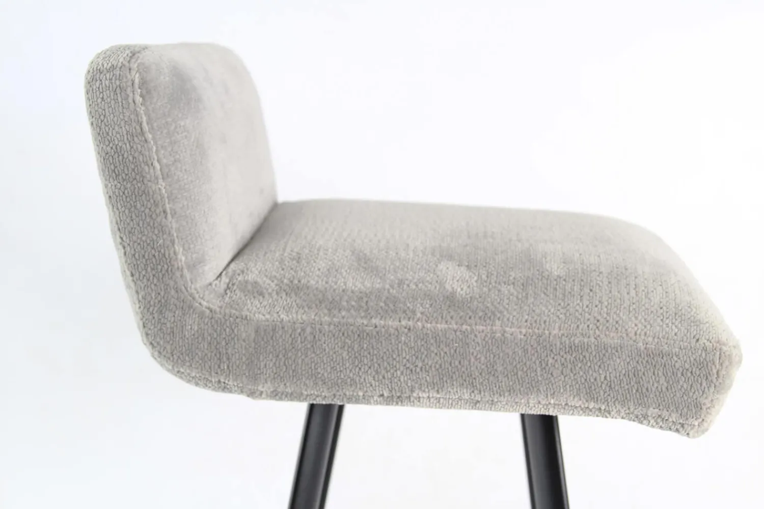 Christine Kröncke Barhocker & Barstühle|3er-Set Barhocker Greg Sitzhöhe 80cm Stoff Beloved Grau