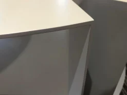 B&B Italia Beistelltische|Couchtische|2er-Set Beistelltisch Nix Weiß Lackiert Kernleder Schwarz