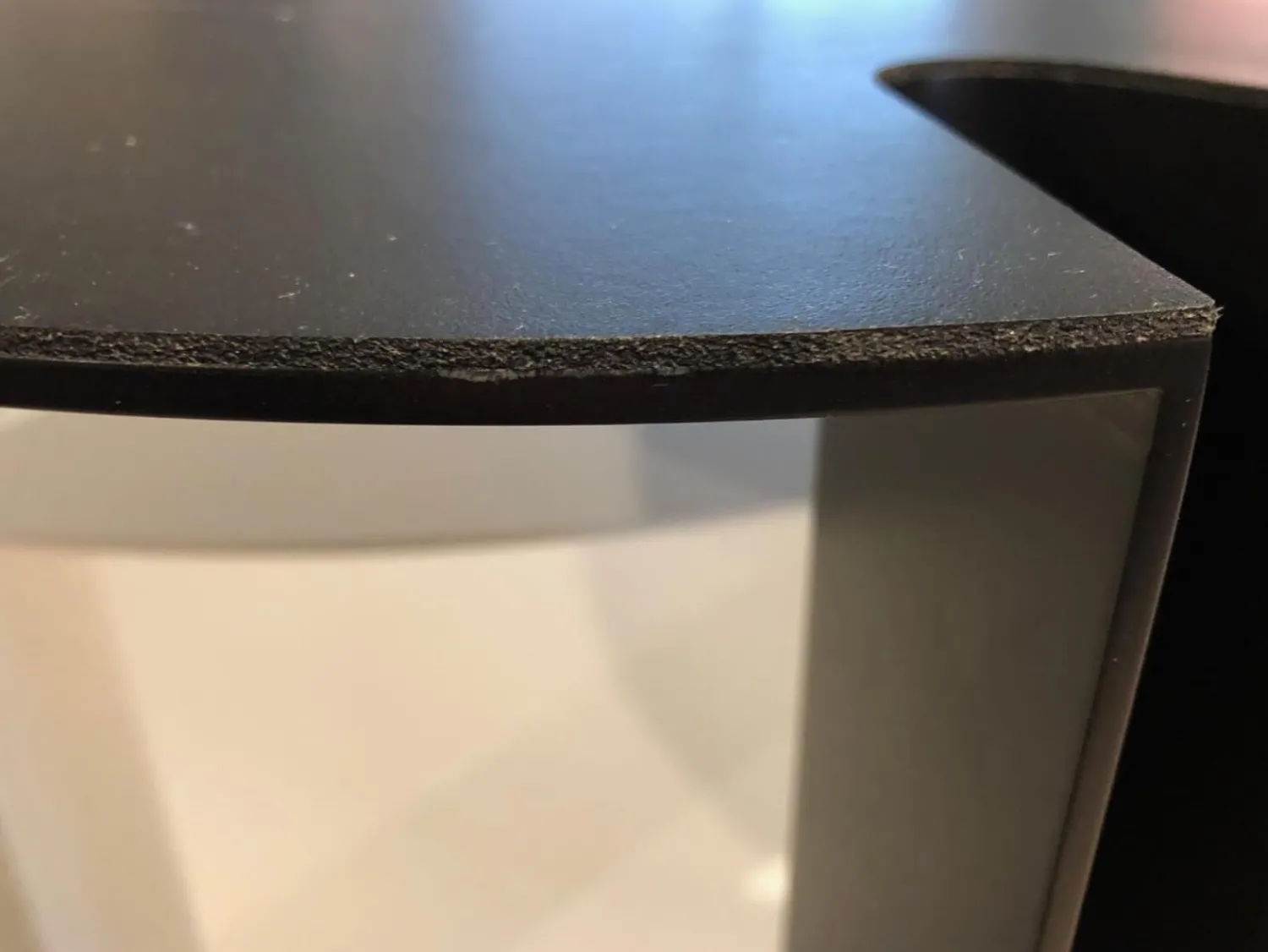 B&B Italia Beistelltische|Couchtische|2er-Set Beistelltisch Nix Weiß Lackiert Kernleder Schwarz