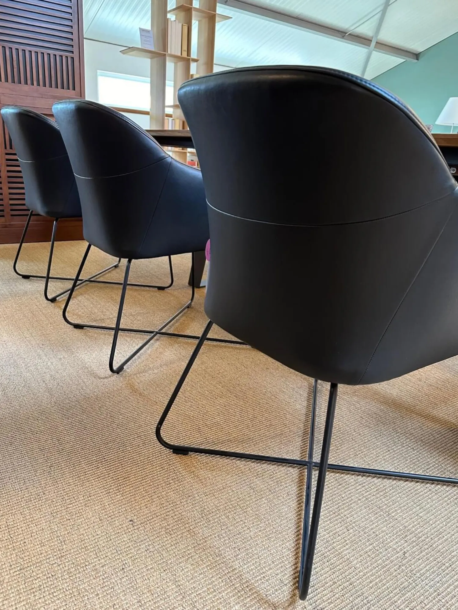 Wendelbo Stuhlsets|4er-Set Caspar Chair Leder Treviso Black Schwarz Gesell Schwarz