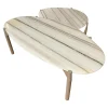 Linteloo Couchtische|2er-Set Couchtisch Heath Marmor Zembrino Gestell Holz Creme