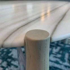 Linteloo Couchtische|2er-Set Couchtisch Heath Marmor Zembrino Gestell Holz Creme