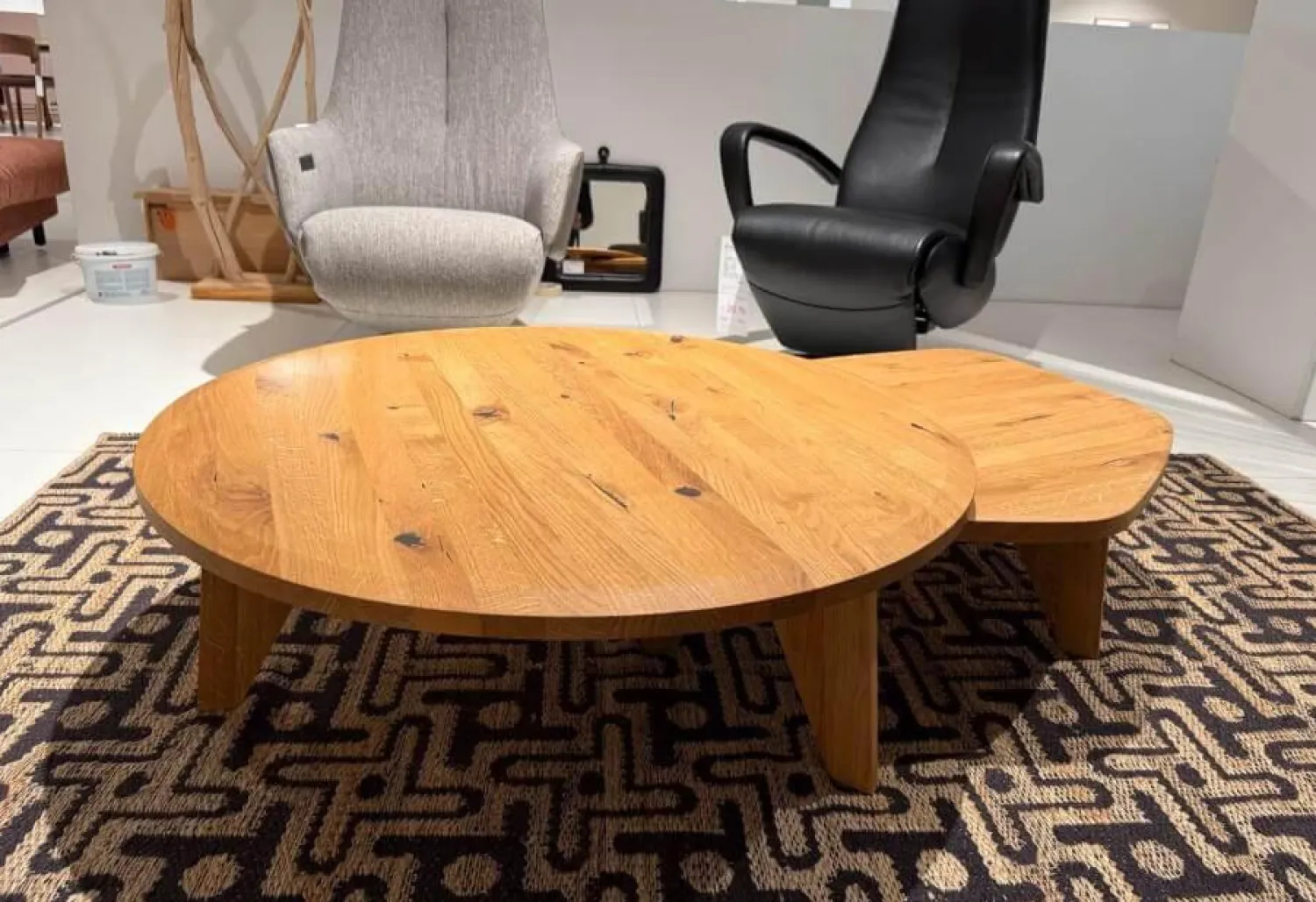 Team 7 Couchtische|2er-Set Couchtisch Ur Freiform Eiche Wild Naturöl