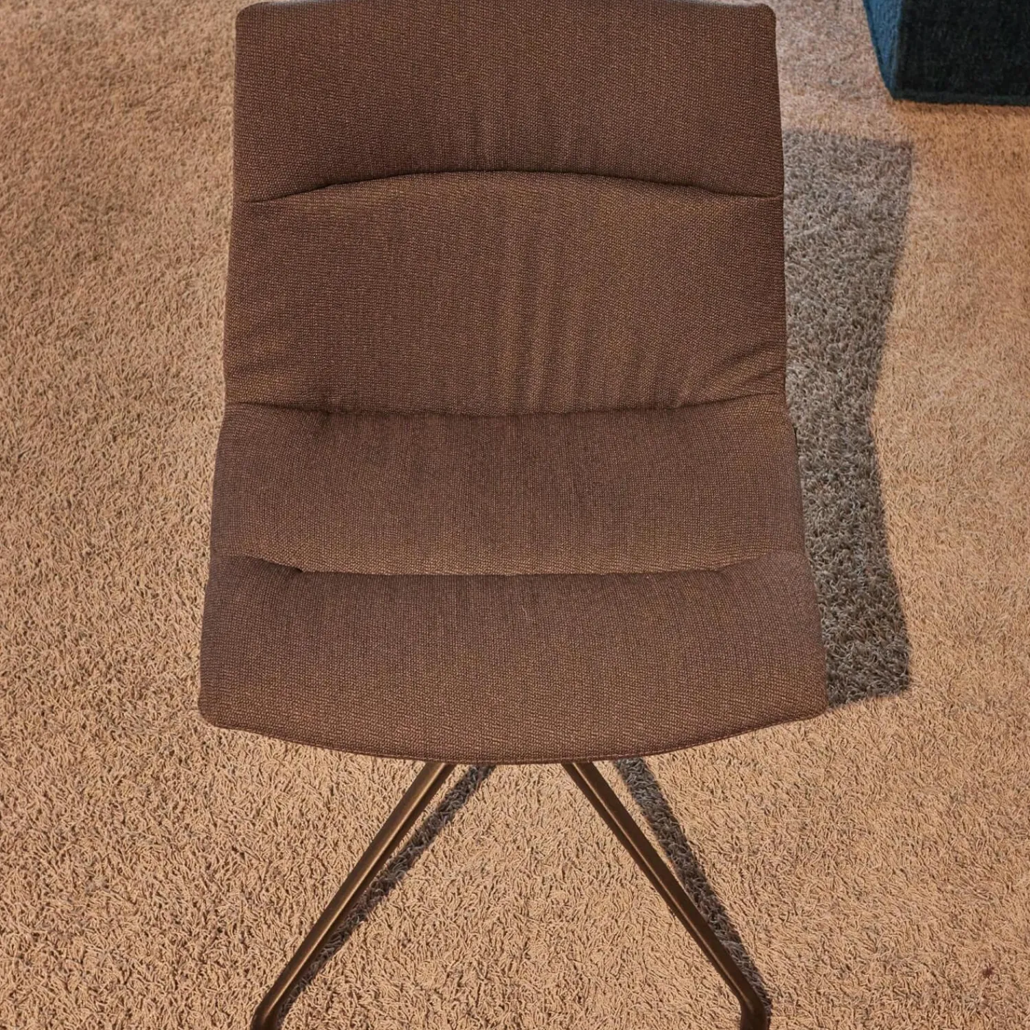 Girsberger Stuhlsets|4er-Set Drehstuhl Marel Bezug Arco Lanoso 01566 Braun 4-Sternfuß Drehbar Schwarz