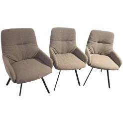 Venjakob Stuhlsets|3er-Set Greta Stoff A Stone Grau