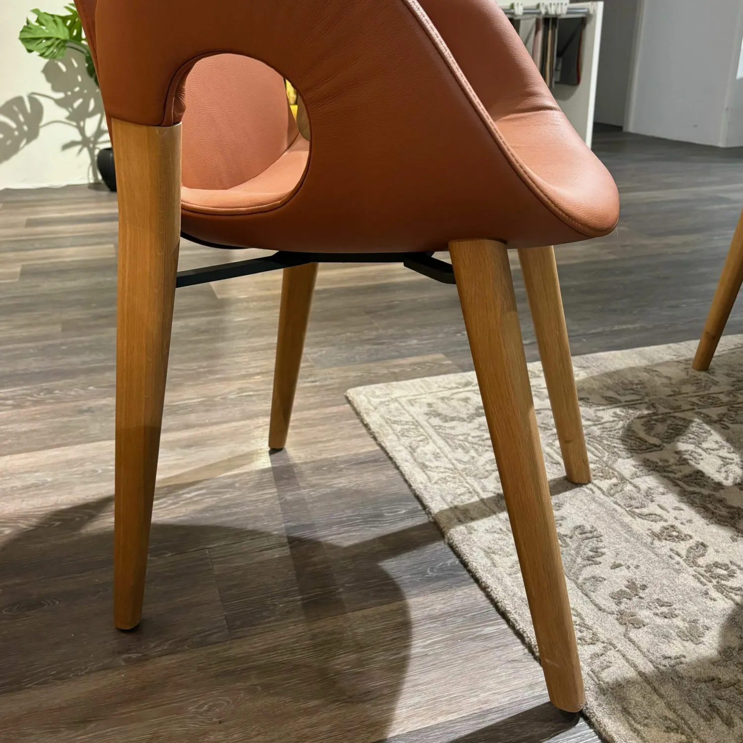 Hartmann Stuhlsets|6er-Set Harta Jasper Leder 22 Cognac Braun Kerneiche Umato