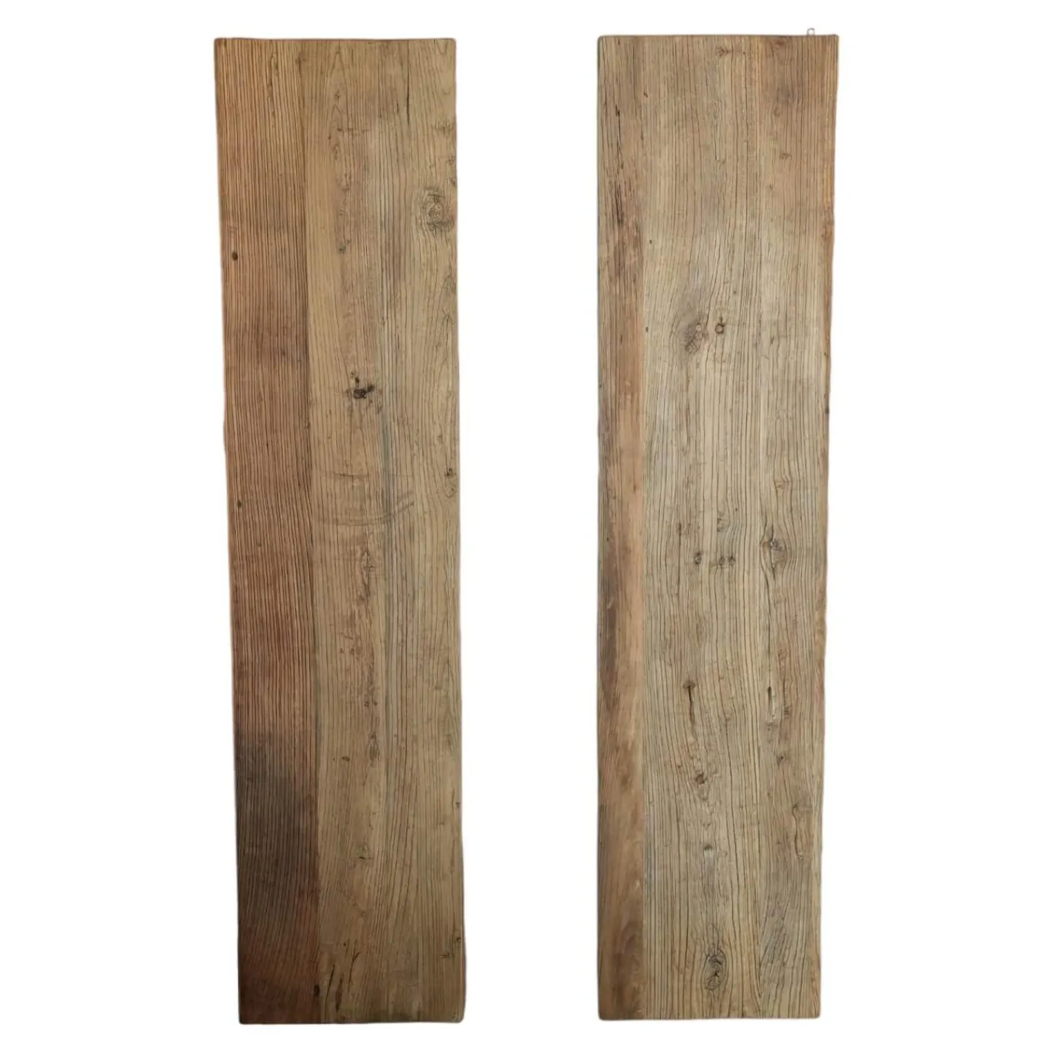 Nature Design Regale|2er-Set Hängeschrank NDE 3 Eiche Recyceltes Altholz Korpus Schwarz