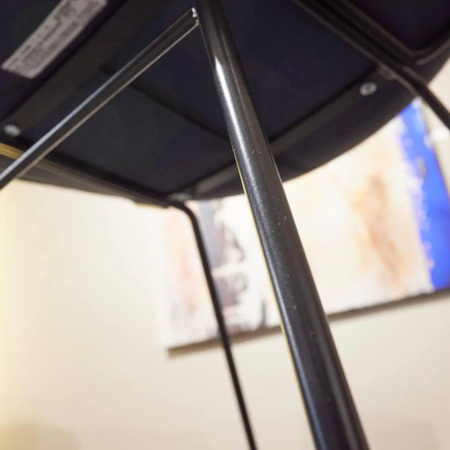 Girsberger Stuhlsets|6er-Set Kufenstuhl Mit Armlehnen Marel Stoff Steelcut Trio 3 Braunblau Gestell Metall Schwarz