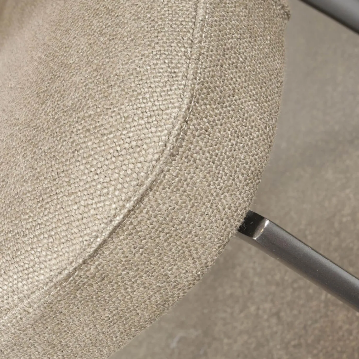 Flexform Stuhlsets|4er-Set Leda Stühle Stoffbezug Ernest 344 Beige mit Armlehnen