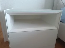 Interlübke Nachttische|2er-Set Nachtkästchen Nachttisch Cube Light Lack Schneeweiß M03