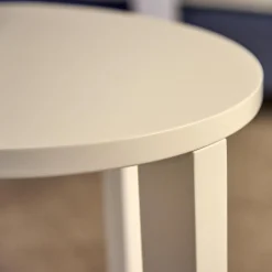 Treca Interiors Nachttische|2er-Set Nachttisch Daphne Oval Lack Matt Weiß