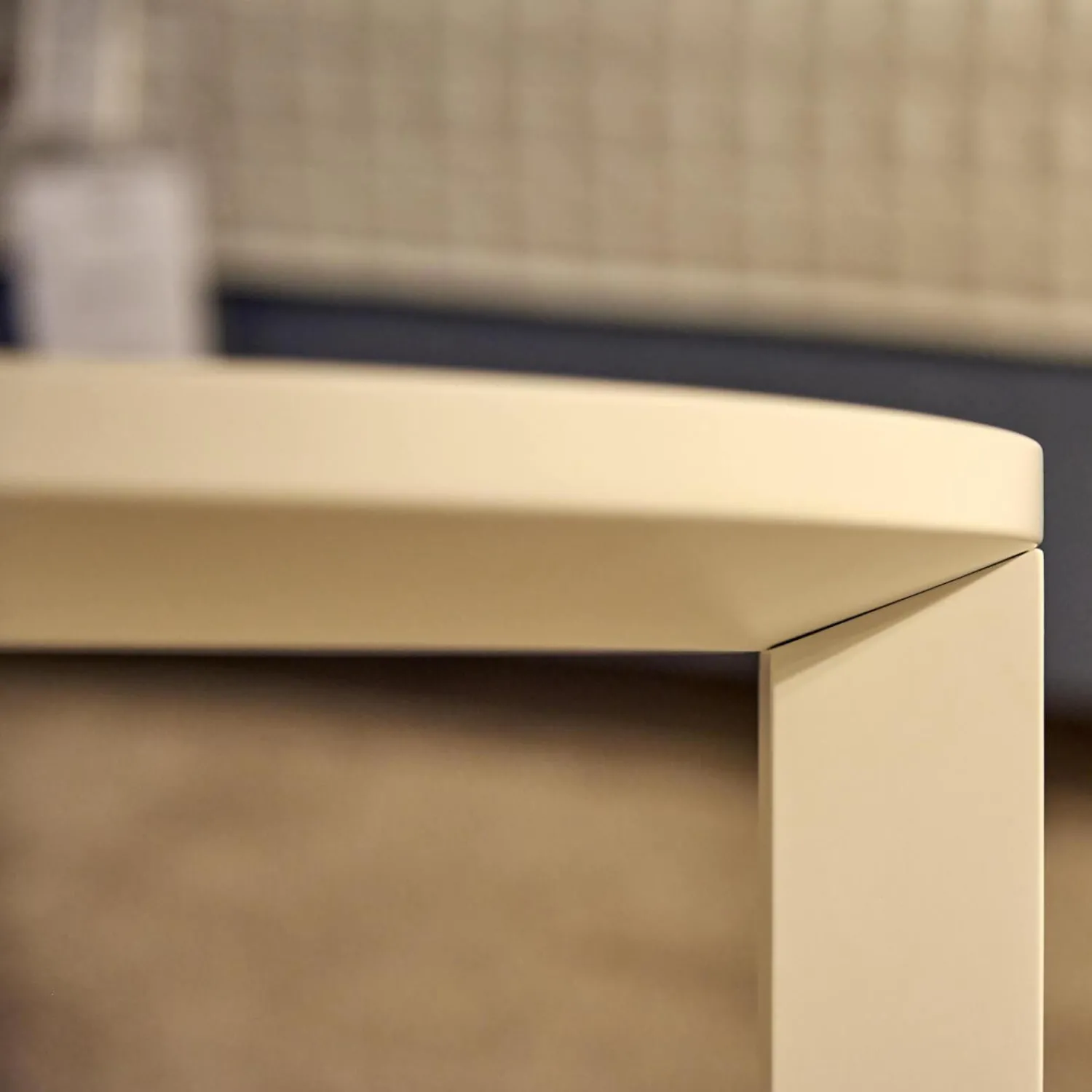 Treca Interiors Nachttische|2er-Set Nachttisch Daphne Oval Lack Matt Weiß