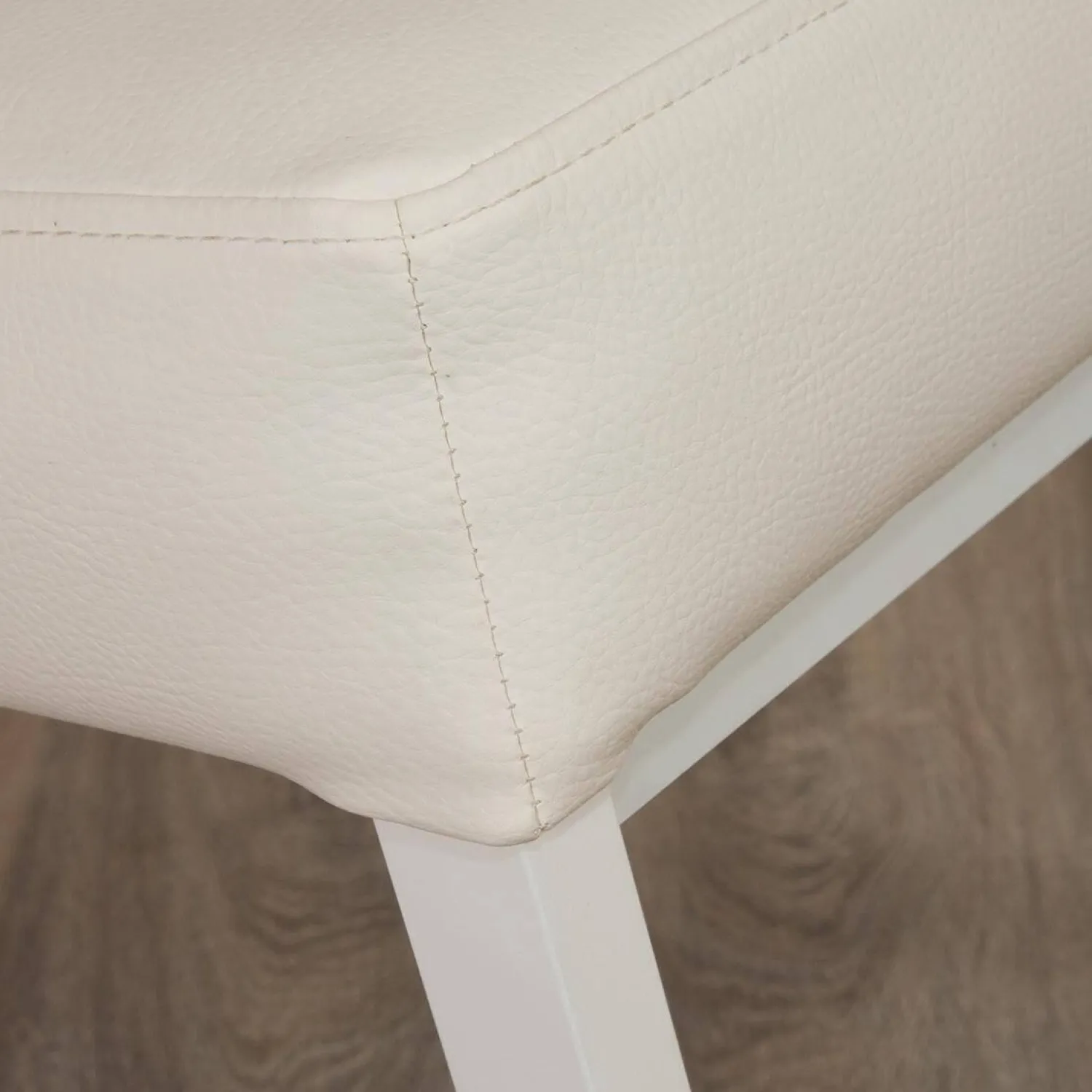 Manutti Gartenstühle|4er-Set Outdoorstühle Liner Kunstleder Weiß