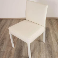 Manutti Gartenstühle|4er-Set Outdoorstühle Liner Kunstleder Weiß