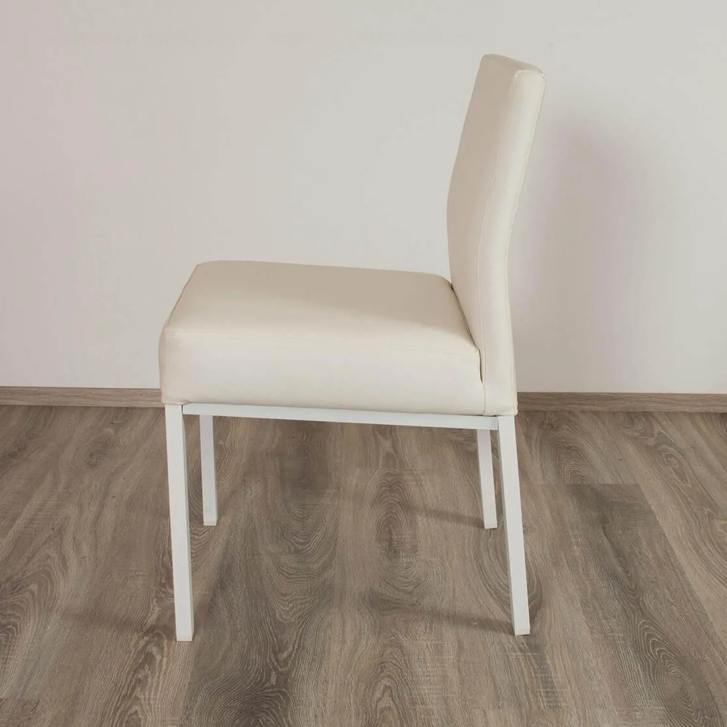 Manutti Gartenstühle|4er-Set Outdoorstühle Liner Kunstleder Weiß