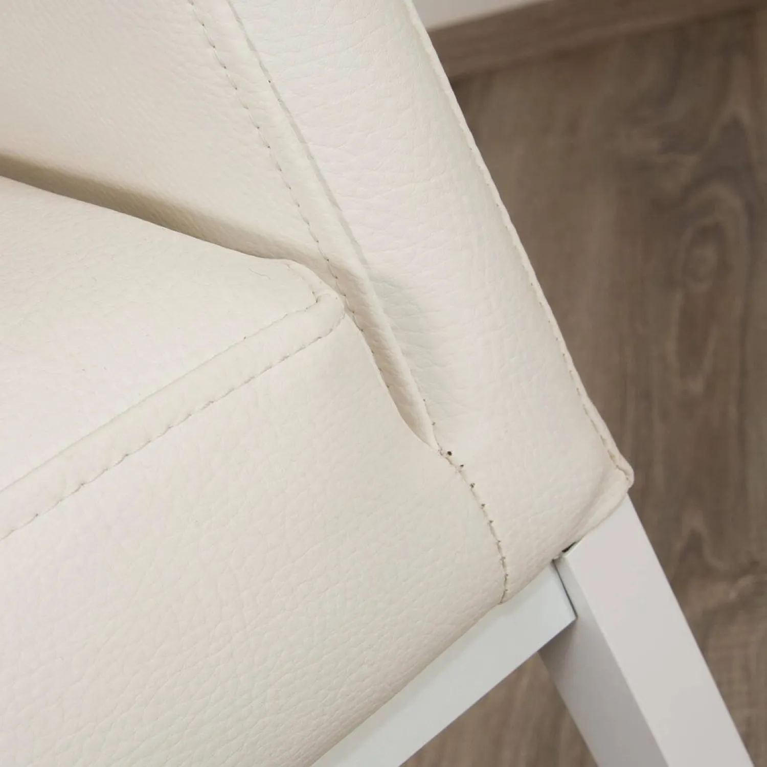 Manutti Gartenstühle|4er-Set Outdoorstühle Liner Kunstleder Weiß