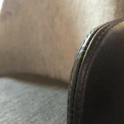 Wittmann Stuhlsets|4er-Set Polsterstuhl Merwyn Dining Chair Leder Schwarz Stoff Grau