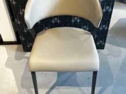 Hülsta Stuhlsets|2er-Set S500 Leder 5122 Sand Gestell Anthrazit