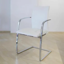 Tonon Stuhlsets|2er-Set Schwingstuhl 967-01 Chrom Glanz F 40 Leder No1 Nuvola 117