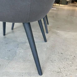 Walter Knoll Stuhlsets|2er-Set Sessel 1376 10 Leder Vintage 1410 Cigar Braun Grau Füße Eiche Geflammt Geölt Mit Kunststoffgleitern