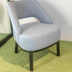 Troels Stuhlsets|2er-Set Sessel Alf Eiche Schwarz Stoff 401 Casual 58 Light Blue