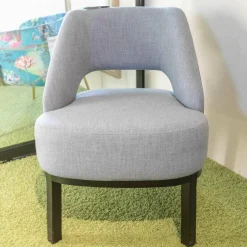 Troels Stuhlsets|2er-Set Sessel Alf Eiche Schwarz Stoff 401 Casual 58 Light Blue