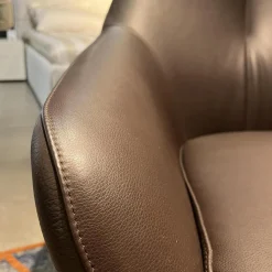 Leolux Stuhlsets|2er-Set Sessel Cantate Leder Raffino 210 Mustang Fuß Stahl Epoxy E2200 Nuit