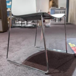 Arper Stuhlsets|2er-Set Stühle Catifa 46 Kufengestell Polyprophylen Zweifarbig PO00217 Minz/Weiß Stahl CRO Verchromt