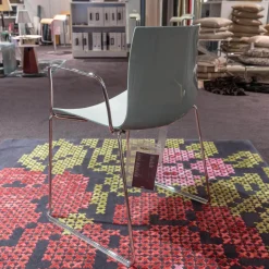 Arper Stuhlsets|2er-Set Stühle Catifa 46 Kufengestell Polyprophylen Zweifarbig PO00217 Minz/Weiß Stahl CRO Verchromt