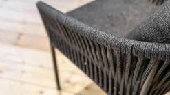 Gescova Stuhlsets|4er-Set Stühle Gabon Anthrazit Dunkelgrau Alu Charcoal