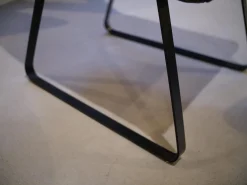 Bielefelder Werkstätten Stuhlsets|2er-Set Stühle Heaven Dining Stoff Mara Graphit Grau Gestell Metallkufe Schwarz Ohne Armlehne