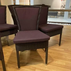 Accente Stuhlsets|6er-Set Stühle Nova Loomgeflecht Stoffbezug 70069-0003 Lila