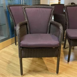 Accente Stuhlsets|6er-Set Stühle Nova Loomgeflecht Stoffbezug 70069-0003 Lila