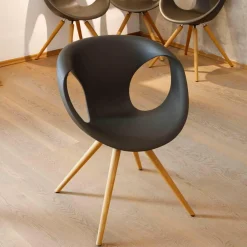 Tonon Stuhlsets|4er-Set Stühle Up Chair Schale Soft Touch X15 Gestell Massiv Geölt