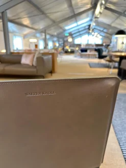 Walter Knoll Stuhlsets|Einzelstühle|6er-Set Stuhl Aisuu 1220 Sattelleder Khaki Grün Braun Gestell Metall Schwarz