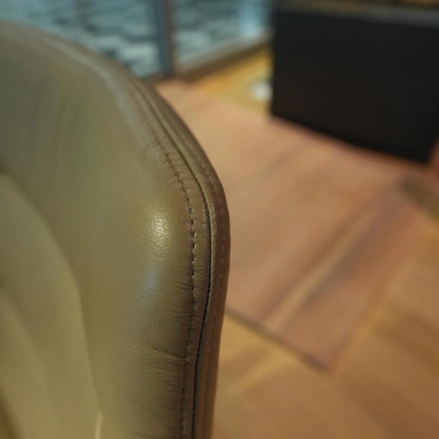 KFF Stuhlsets|2er-Set Stuhl Arva Light Leder Sauvage Schlammgrau 8103 Drahtkufengestell Struktur Schwarz