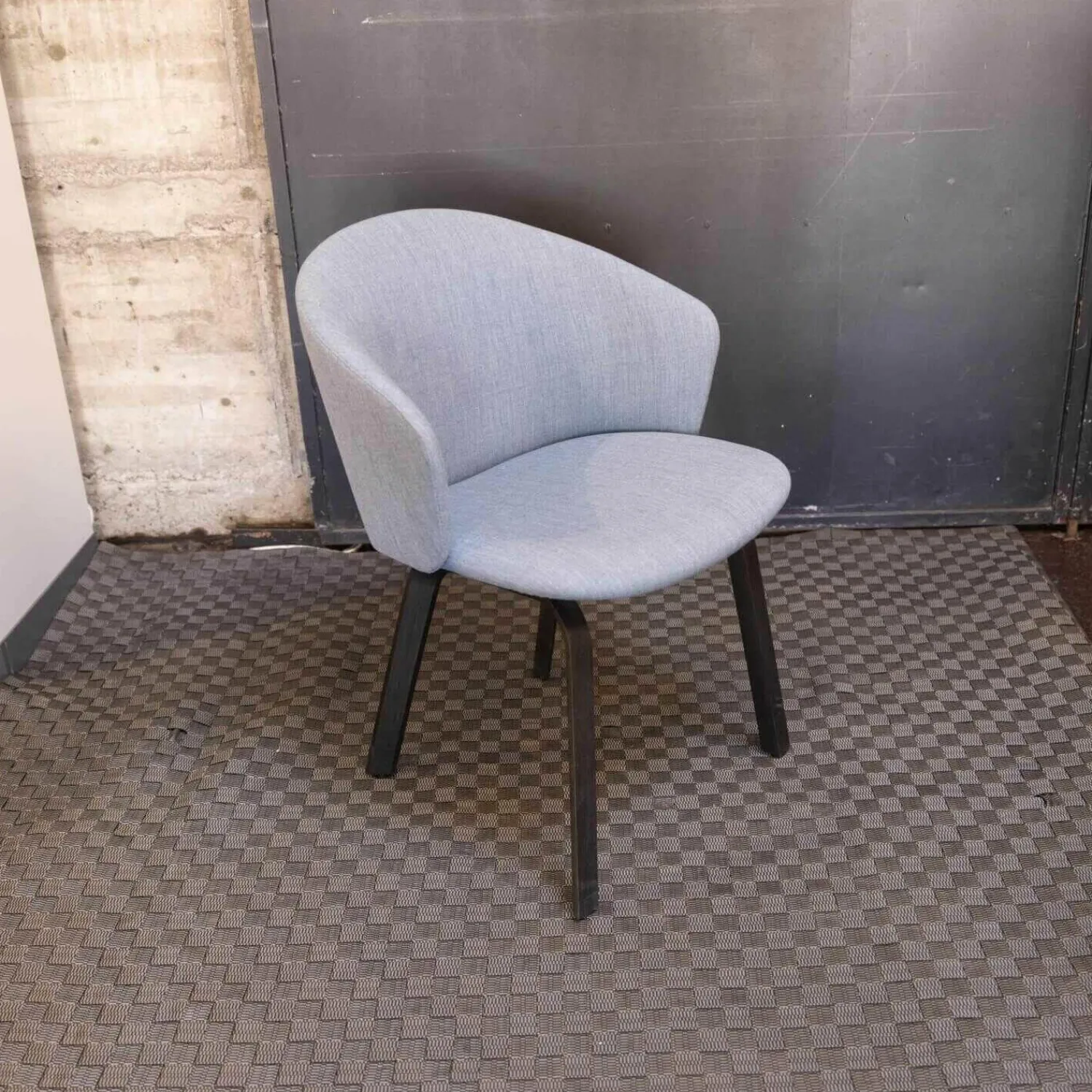 Arco Stuhlsets|2er-Set Stuhl Close Stoff Blau