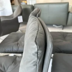 Hülsta Stuhlsets|6er-Set Stuhl D 27 Leder Nubuk Touch 5617 Schwarz Drehgestell Metall Schwarz Pulverbeschichtet